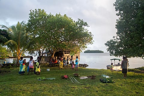 A small local market in Chea Village, Solomon Islands in the Marovo Lagoon. Photo: iStock
