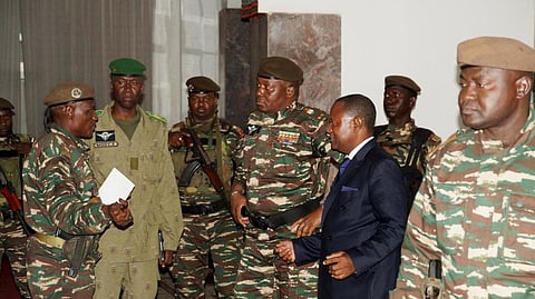 General Abdourahmane Tiani, head of Niger’s ruling military junta (Centre). Photo: @DDIndialive / X