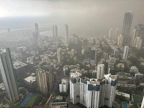 Mumbai during the dust storm on May 13, 2024. Photo: Rushikesh Agre