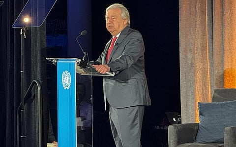 UN Secretary-General Antonio Guterres.