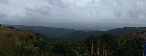 The Bangladesh Viewpoint in Cherrapunji or Sohra, overlooking the plains of Bangladesh.