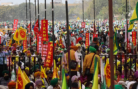 Farmers protests in Delhi on March 14, 2024