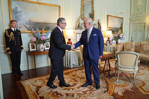 King Charles meeting the new British PM Keir Starmer. Photo: The Royal Family/X