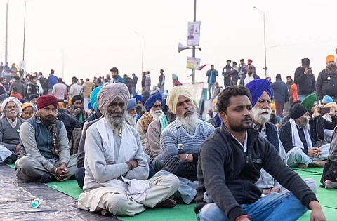 Farmers' protest in India, 2021.