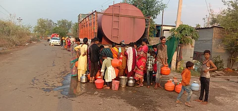 A tanker in Dharashiv district, Maharashtra