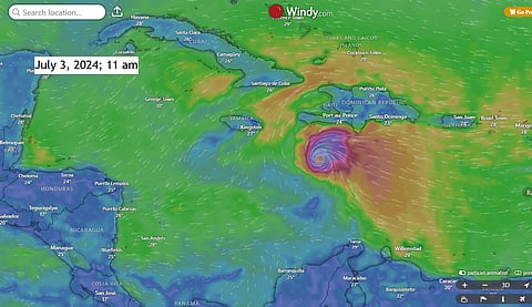 Hurricane Beryl is currently hurtling towards Jamaica