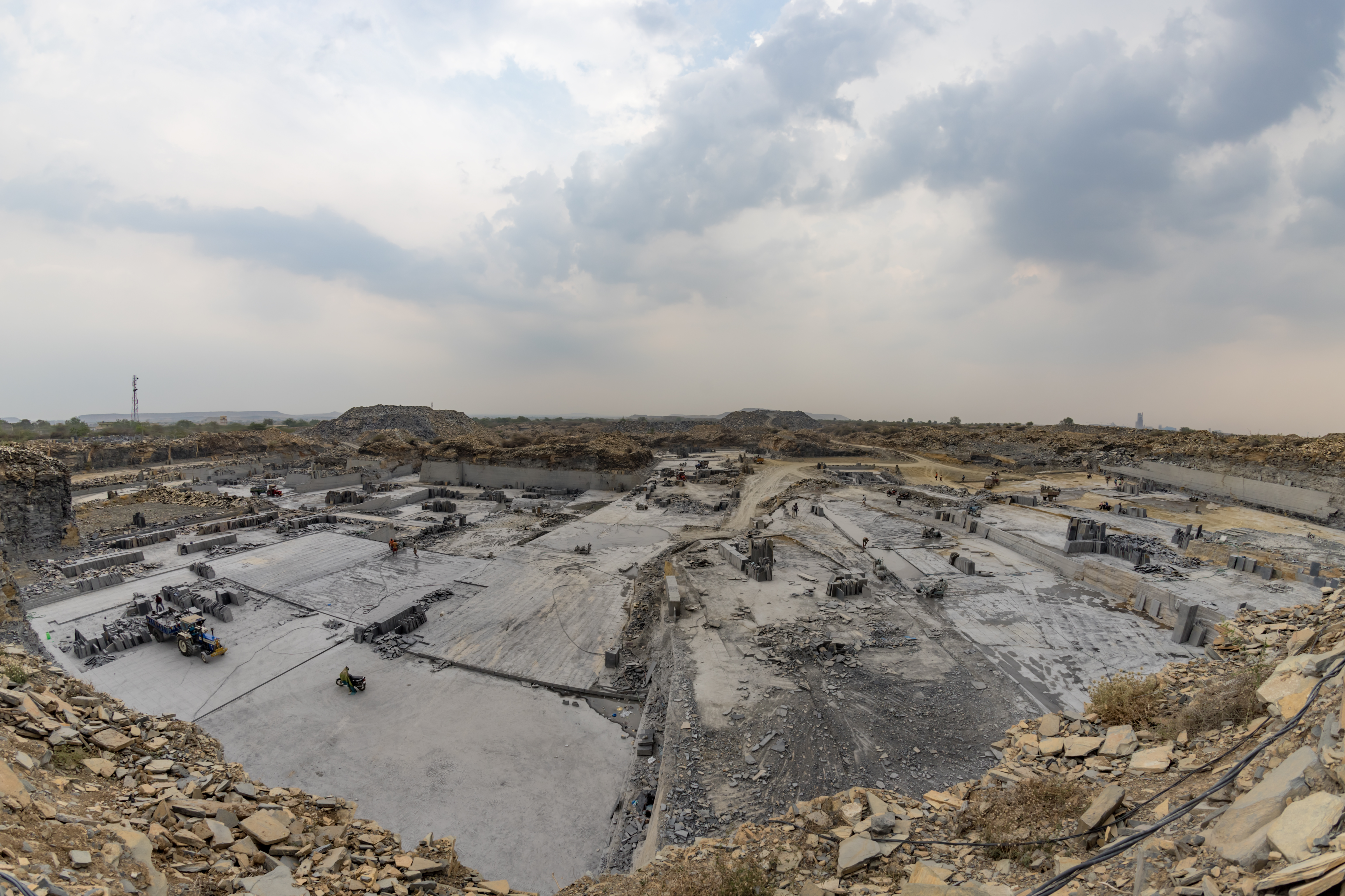 A quartz stone mine in Andhra Pradesh