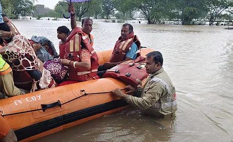 The India Meteorological Department (IMD) has stated that the heavy rainfall in Rajasthan in a single day was caused by a deep depression in the Arabian Sea.