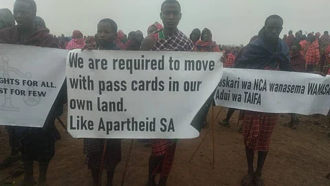 Maasai situation in Tanzania reminiscent of ‘Bantustans’ and ‘Pass Laws’ in Apartheid South Africa, claims activist as community blocks key highway