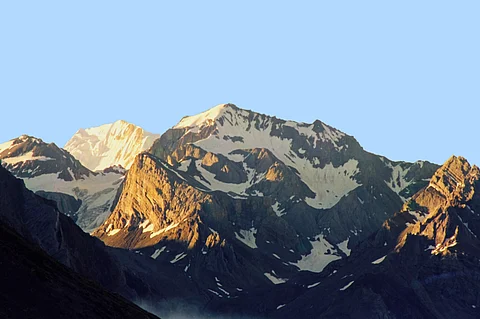 Snowless Om Parvat stands in mute testimony to an adversely changing climate
