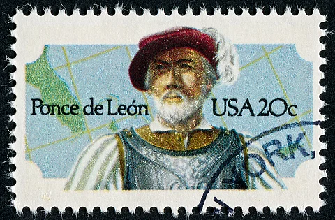 A US stamp issued in honour of Juan Ponce de Leon