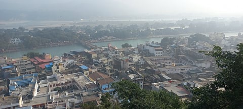 A panoramic view of Haridwar