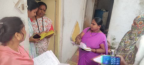Maharashtra state health department staff surveying the area with unusual GBS cases surge.