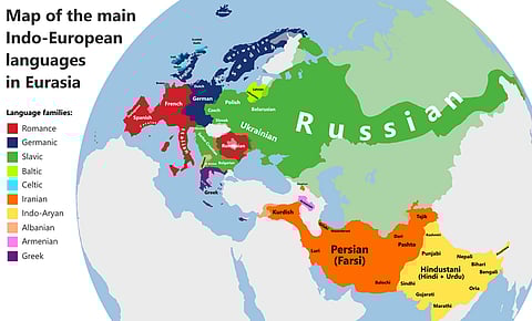 Map of the Indo-European Languages