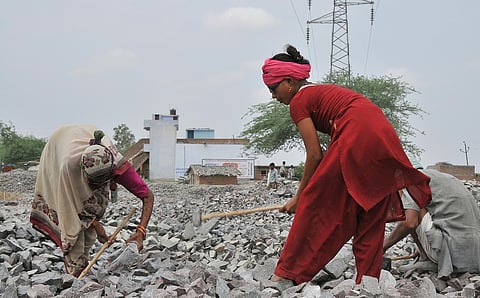 Back-breaking work as livelihood