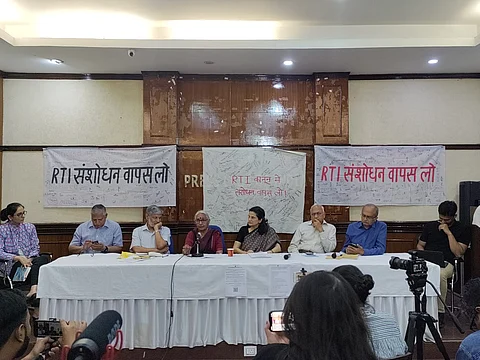 Civil society members Prashant Bhushan, Aruna Roy, M M Ansari, Anjali Bhardwaj and others on March 21 demanded that the amendments to the RTI Act be rolled back