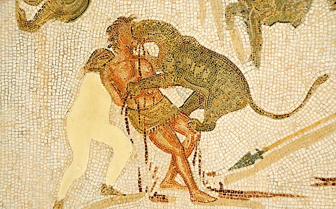 Researchers find first physical evidence of gladiator-animal combat in Roman times