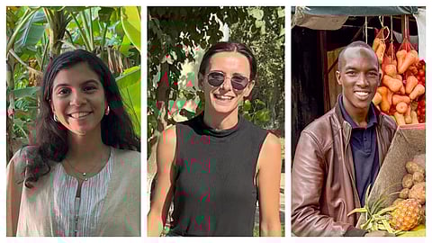 Jinali Mody, Joseph Nguthiru and Noemi Florea received 2025 Young Champions of the Earth award on September 23, 2025.