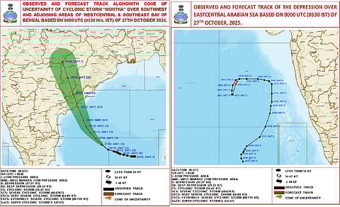 Twin cyclonic threats currently brewing in the North Indian Ocean Region