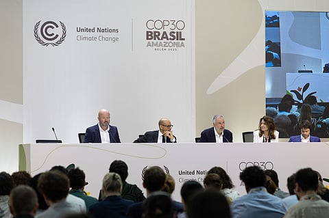 The opening press conference of COP30.