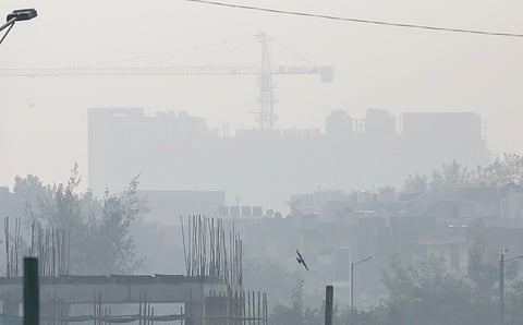 Grey dawn over Delhi