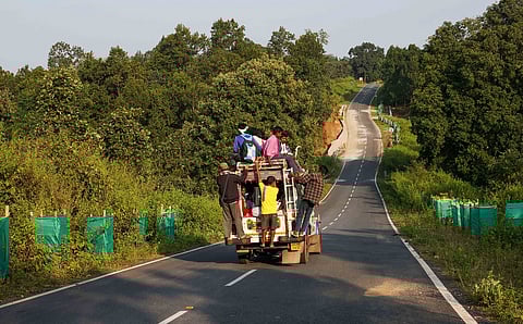 Overcrowded rides in rural Jharkhand