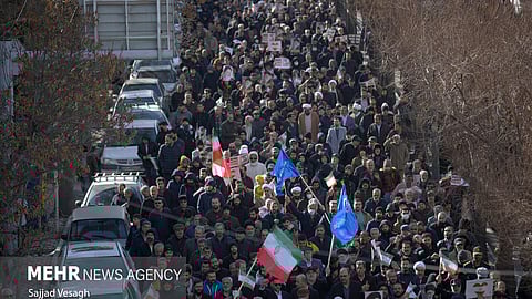 Protests in Hamadan, Iran on January 2, 2026.