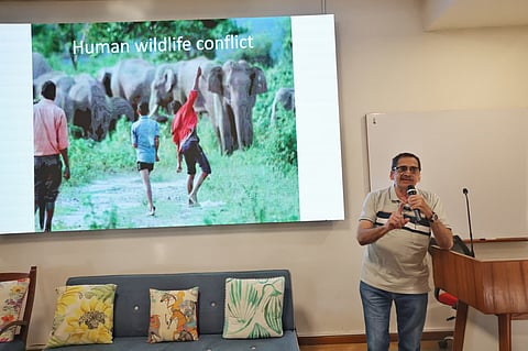 Milind Watve, Professor of Biology at Indian Institute of Science Education and Research, Pune, speaking at AAD 2026.