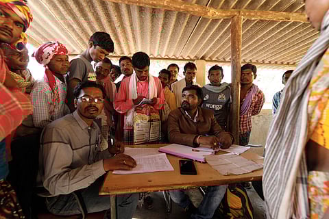 A Panchayat office in Bastar, Chhattisgarh.