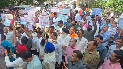 There were close to 1,000 protestors at the rally.