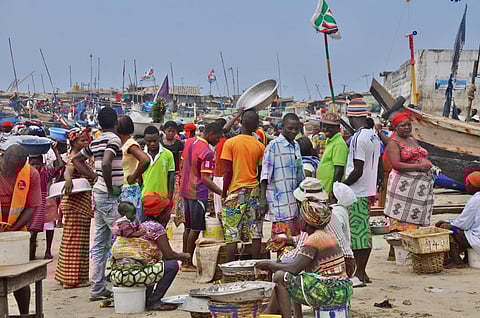 Fisherfolk in Jamestown, Accra, Ghana. Photo for representation: iStock