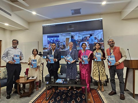 Unveiling of new CSE report 'Challenges and possibilities to prevent and contain #AMR: key takeaways from the perspective of low and middle income countries'. Photo: CSE AMR Team