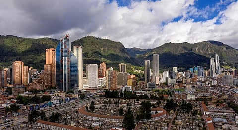 An aerial shot of Bogota. Photo: iStock