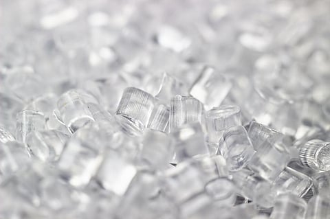 Transparent Plastic granules. iStock photo for representation