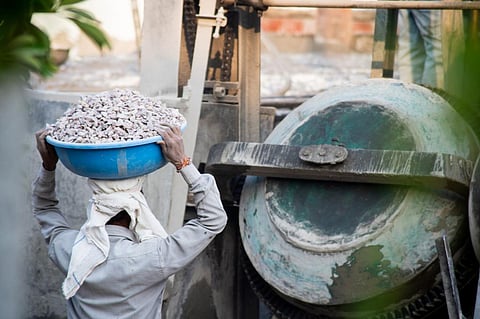 The energy-intensive nature of cement production processes makes it one of the largest contributors to global greenhouse gas emissions. Concrete, made from cement, is the second most consumed material in the world. Photo: iStock