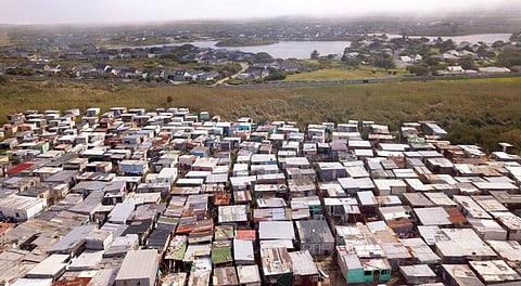 Townships and wealthy houses in apartheid South Africa. Photo: iStock
