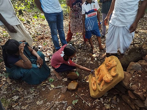 टाटा ची वनराय ग्रोव आठ एकड़ में फैला हुआ है। यह बाघ देवता वाघोबा को समर्पित है।फोटो: संजीव वलसन