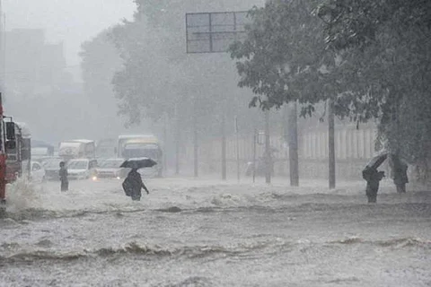 आज, सौराष्ट्र और कच्छ के कुछ हिस्सों में भयंकर बारिश होने का अंदेशा जताया है, यहां 204.5 मिमी या उससे अधिक बारिश हो सकती है।