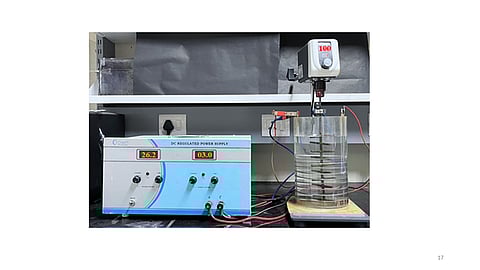 इलेक्ट्रोकोएगुलेशन प्रणाली, फोटो : आईआईटी, गुवाहटी