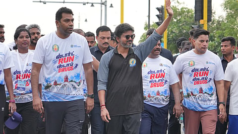 CM Vijay launched the “Start Run, Stop Drugs” campaign in Chennai