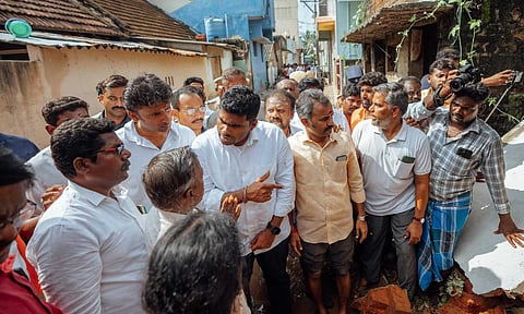  Annamalai visited the cyclone-hit Villupuram and Cuddalore districts on Tuesday