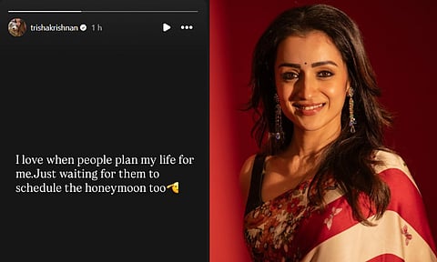 Actor Trisha Krishnan (Instagram: @Trisha Krishnan)