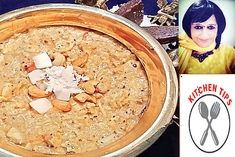 Chakka pradhaman, a Kerala style jackfruit payasam
