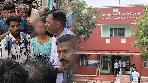 கட்டிய தாலியின் ஈரம் காயல.. 
அதற்குள் அள்ளியது போலீஸ்..