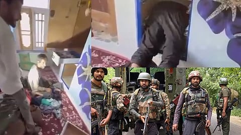 ஜம்மு காஷ்மீரில் அலமாரிக்குள் ரகசிய அறை அமைத்து பதுங்கிய தீவிரவாதிகள்