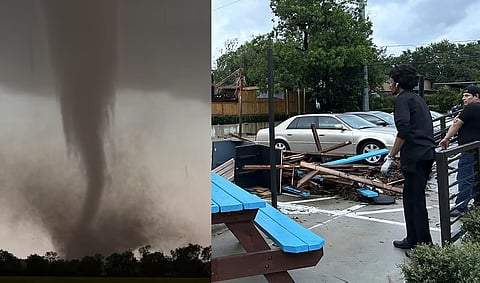 டெக்ஸாஸ் மாகாணத்தை உலுக்கி எடுத்த சூறாவளி புயல்