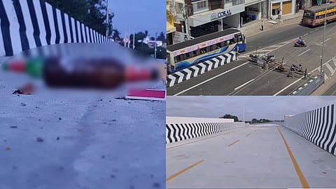 பயன்பாட்டுக்கு வராத புதிய மேம்பாலம்... பார் போல மாற்றி வரும் சமூக விரோதிகள்...