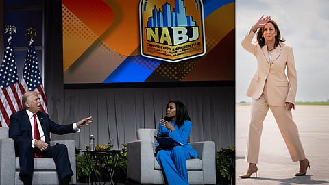 கமலா ஹாரிஸ் இந்தியரா? கறுப்பரா? - டொனால்ட் டிரம்ப் சந்தேகம் எழுப்பியுள்ளார்