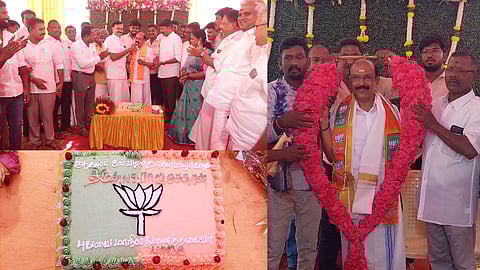 புதுச்சேரி பாஜக மாநிலத் துணைத் தலைவர் ஜி.என்.எஸ். ராஜசேகரனின் பிறந்தநாள் விழா உற்சாகமாக கொண்டாடப்பட்டது