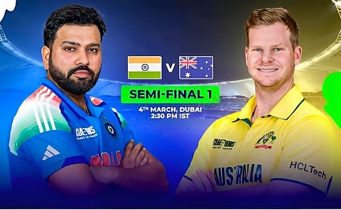 icc champions trophy semi final 2025 india vs australia when and where to watch